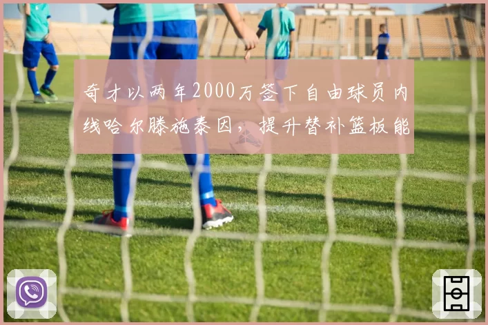 奇才以两年2000万签下自由球员内线哈尔滕施泰因,提升替补篮板能力